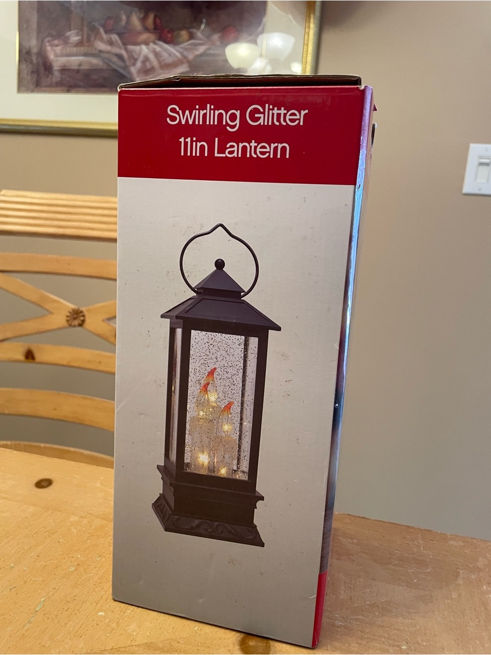 Swirling Glitter 11inch Lantern